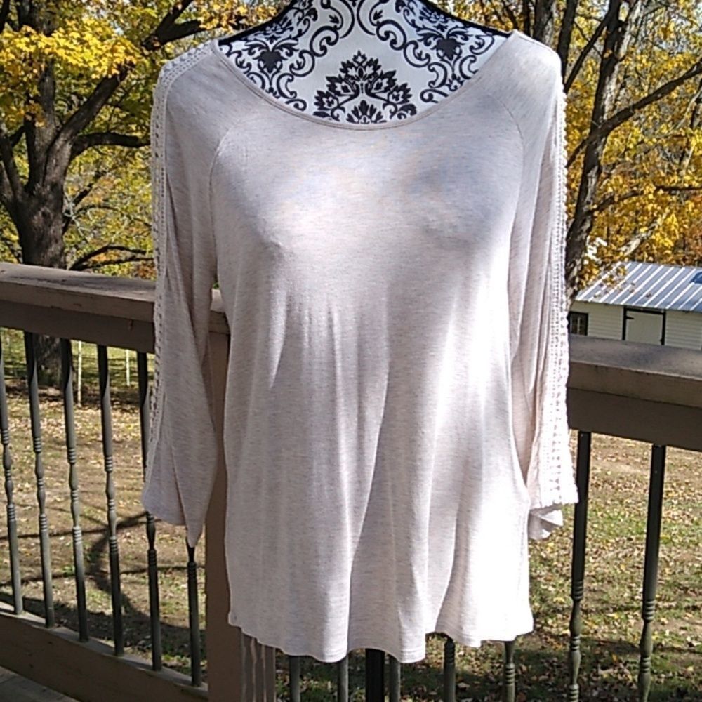 Chico's Size 1 (8-10) Top With Some Embellishment